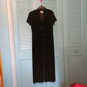 Dress Barn Black Velvet over dress or jacket. Size 10.